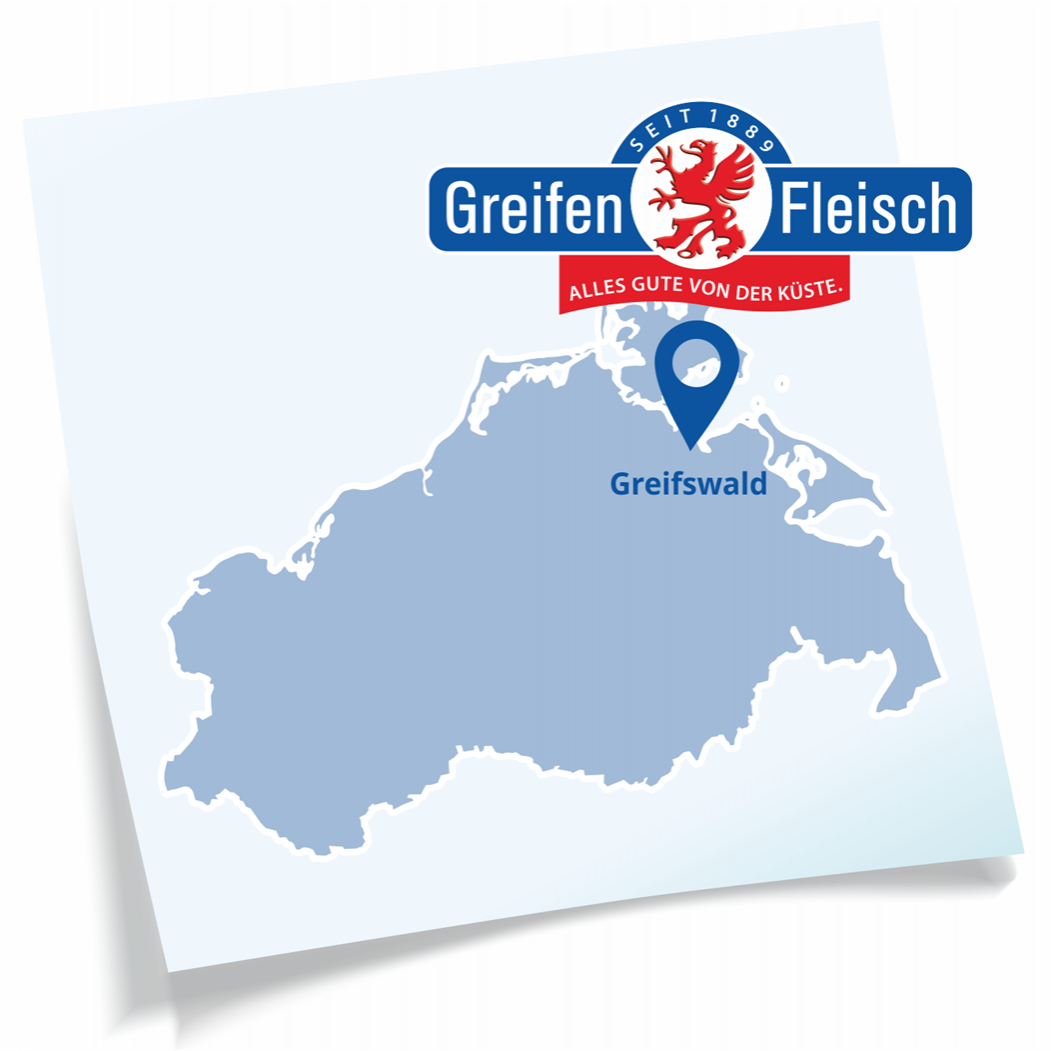 Karte MV mit Greifswald