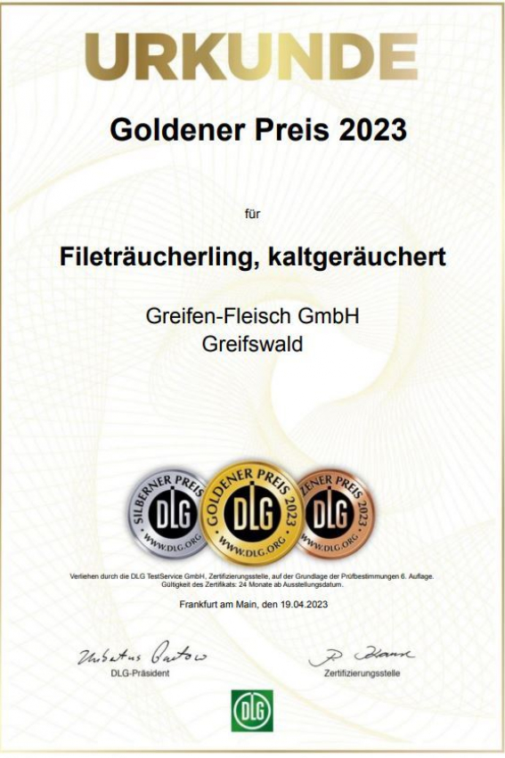 Fileträucherling kaltgeräuchert