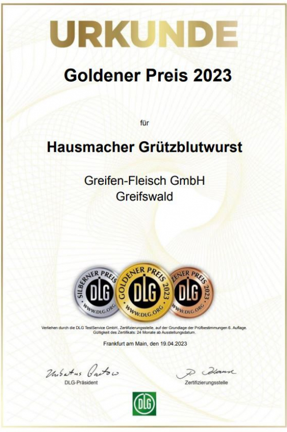 Hausmacher Grützblutwurst