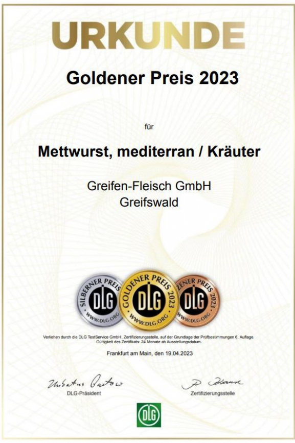 Mettwurst mediterran kräuter
